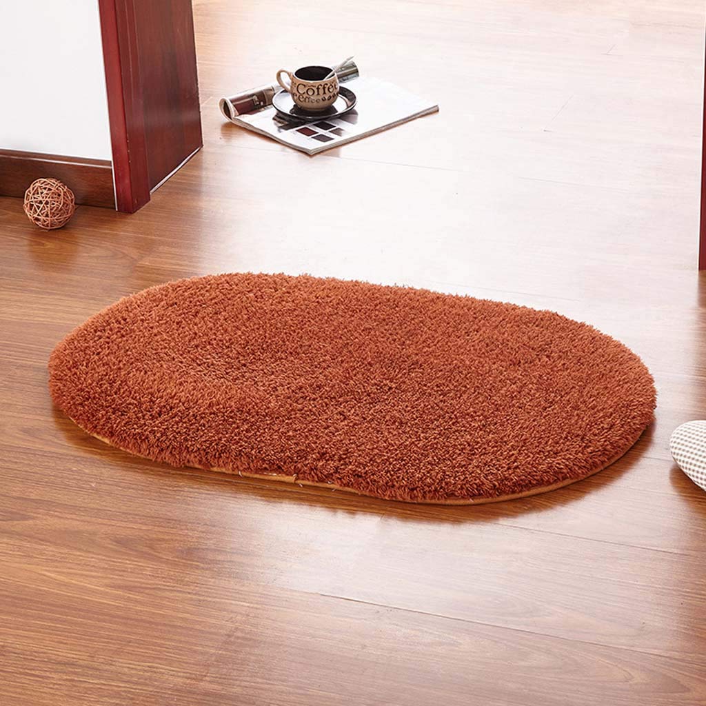 Tapis anti-skid mat ovale 80x120cm pour chambre et salon