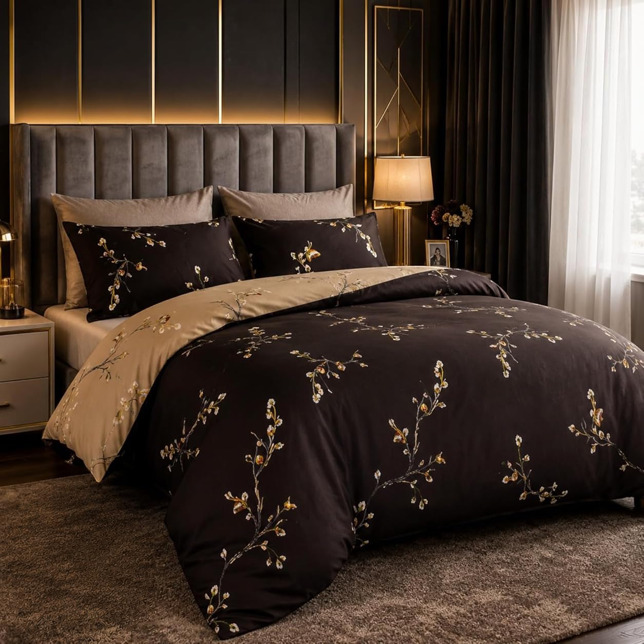  - Lazzaro Super King Duvet Set Premium Brushed Microfiber Super King Duvets Sets Ultrasoft Hypoallergenic With Zipper Closure