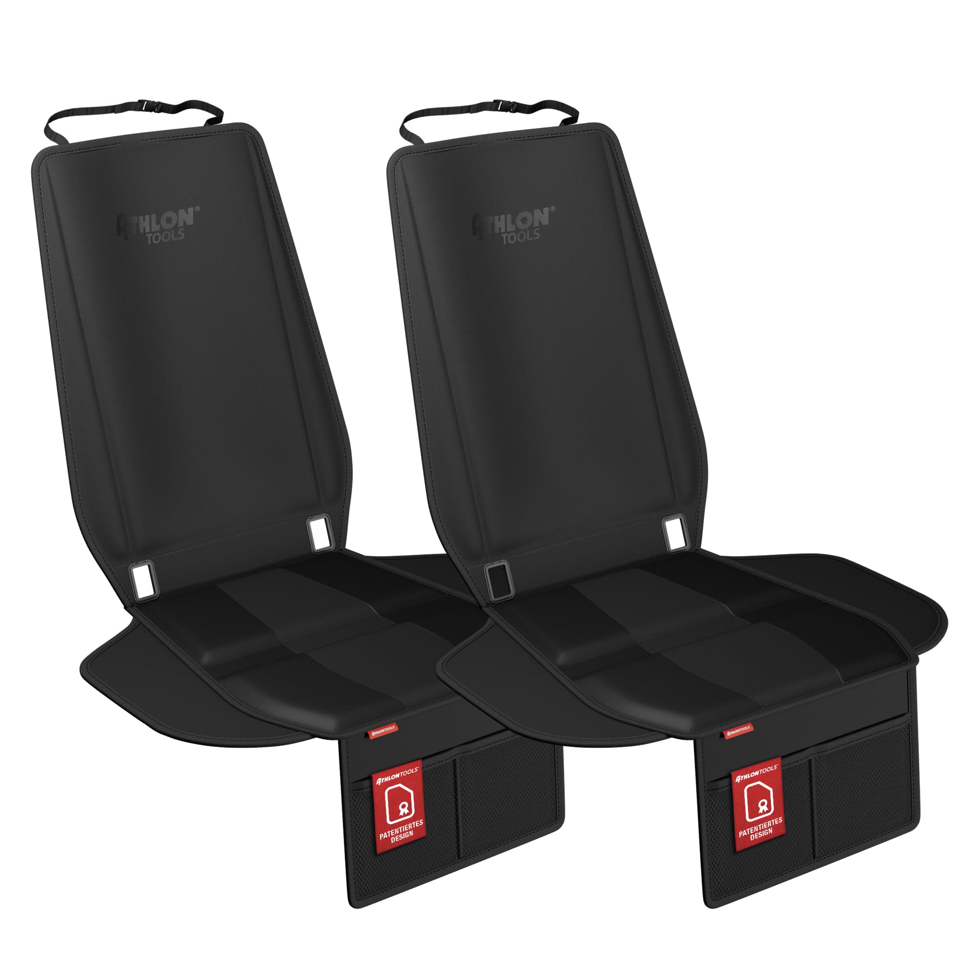ATHLON TOOLS 2 Protezioni per seggiolino per bambini con protezione laterale – Adattamento ottimale – Compatibile con Isofix – Imbottitura spessa – per seggiolini per bambini, ovetti e rialzi