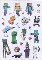 Vista 3 de Minecraft Pegatinas 3D elevadas Una hoja