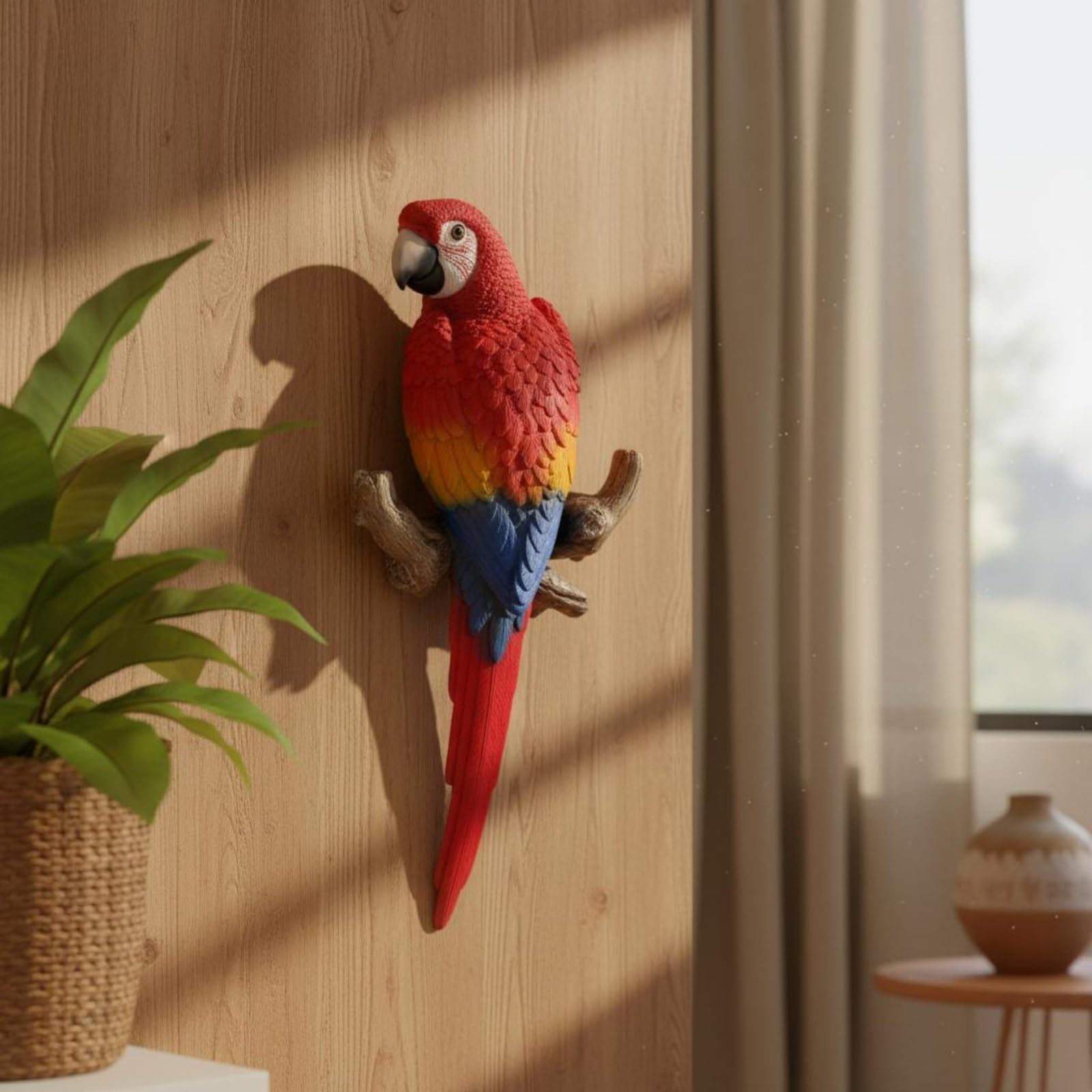 Amazon.co.jp: predolo コンゴウインコのフィギュア 鮮やかな色彩