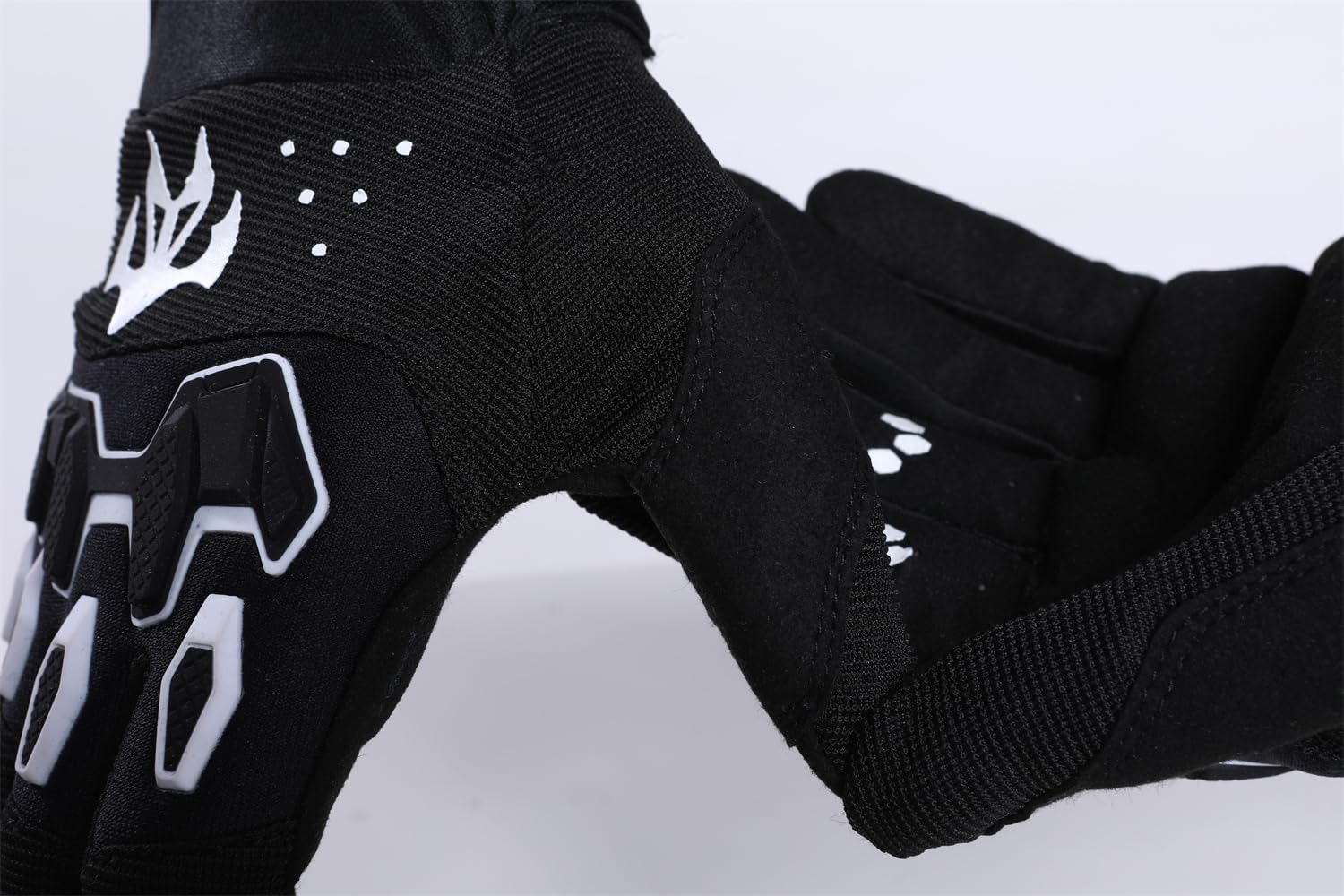 EXCEREY Unisex Geometric Pattern Anti-Slip Grip Touchscreen Lightweight Full Finger Breathable Cycling Gloves for Road Bike Mountain Riding (Black, Size S) : Clothing, Shoes & Jewelry