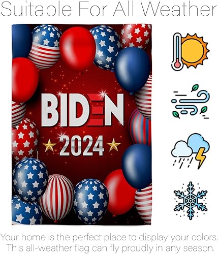 Miniatura 9 de Bandera de Biden Harris conjunta Jardín Patriótico Votar Presidente Demócrata Republicano Tea Party Estados Unidos Americana Elección Casa Banner