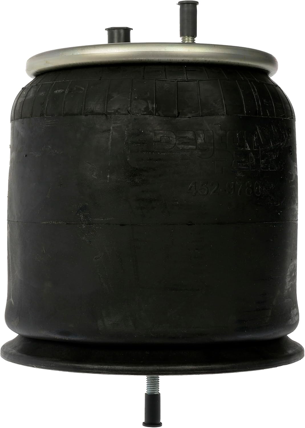 Dayton Parts 452-9780L Air Spring, Rolling Lobe, Composite Piston, 15.04" Static Height. 9" Top Plate Diameter, 10.63" Piston Diameter, Two Stud Top Plate, One Stud Piston