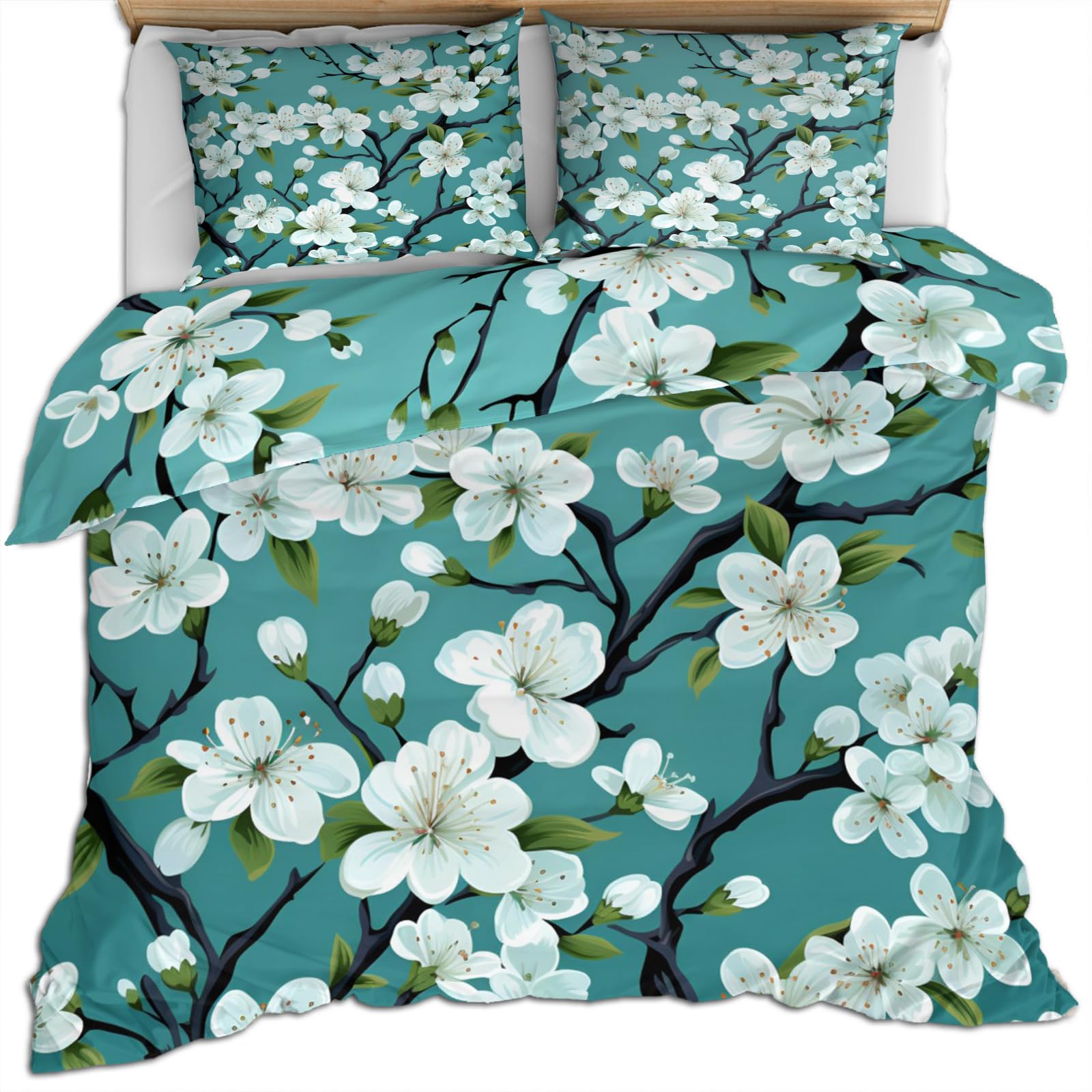 Housse de couette branches florales pour sublimer votre chambre d'hôtes