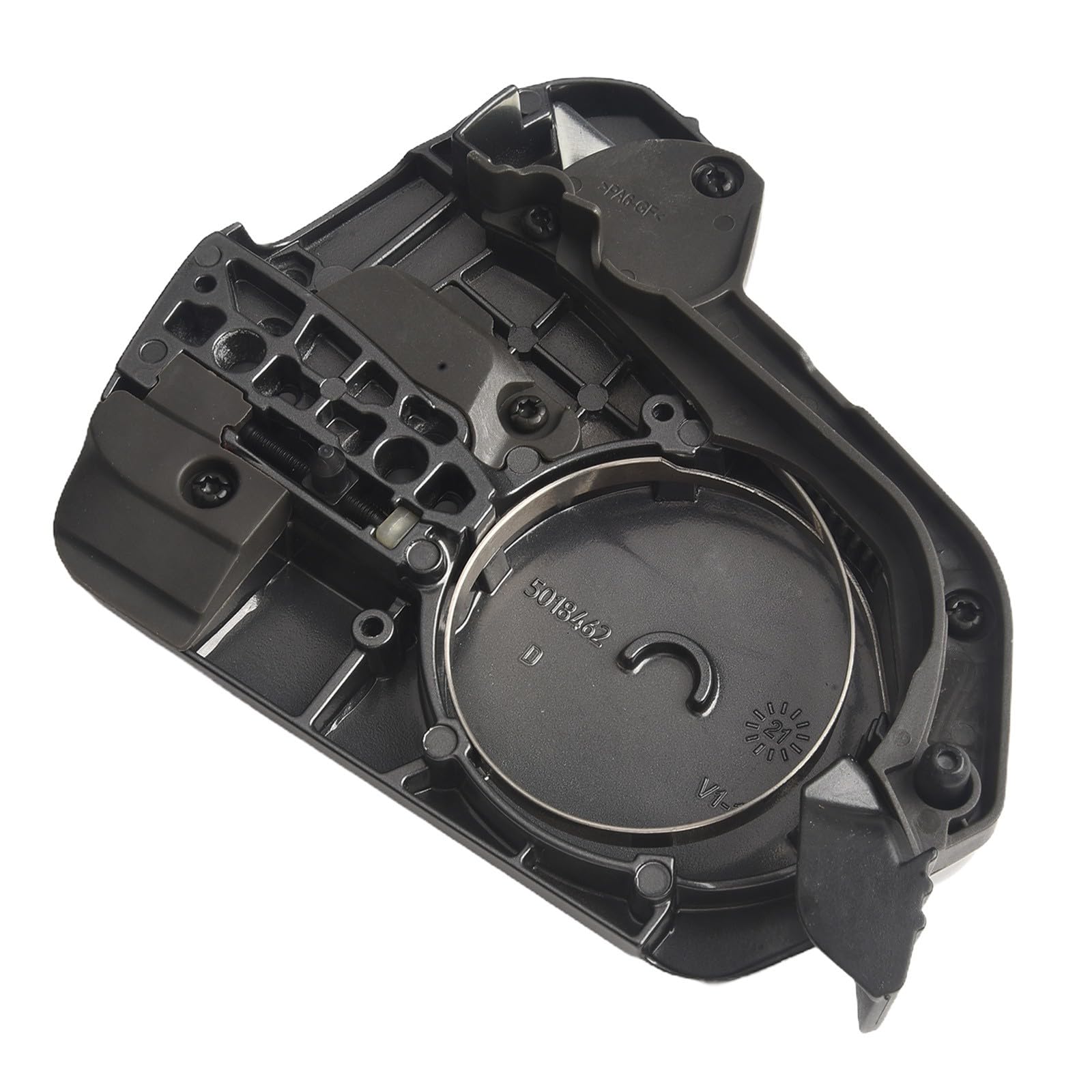 Kettensägen-Kupplungsdeckel kompatibel mit Husqvarna 550XP 550XPG 560, langlebiger Kunststoff und Metall Ersatz mit Tankdeckel und Fällhund, OEM 505199005 Grau Set