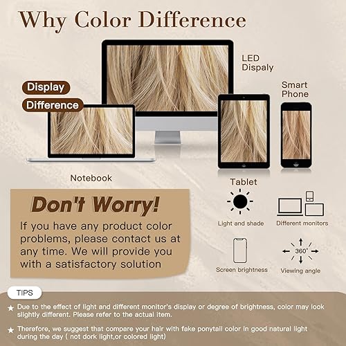 Miniatura 7 de NANNAN Extensiones de cabello corto con clip de garra, cola de caballo de metales flexibles, pieza de cabello sintético para moño, cabello lacio y