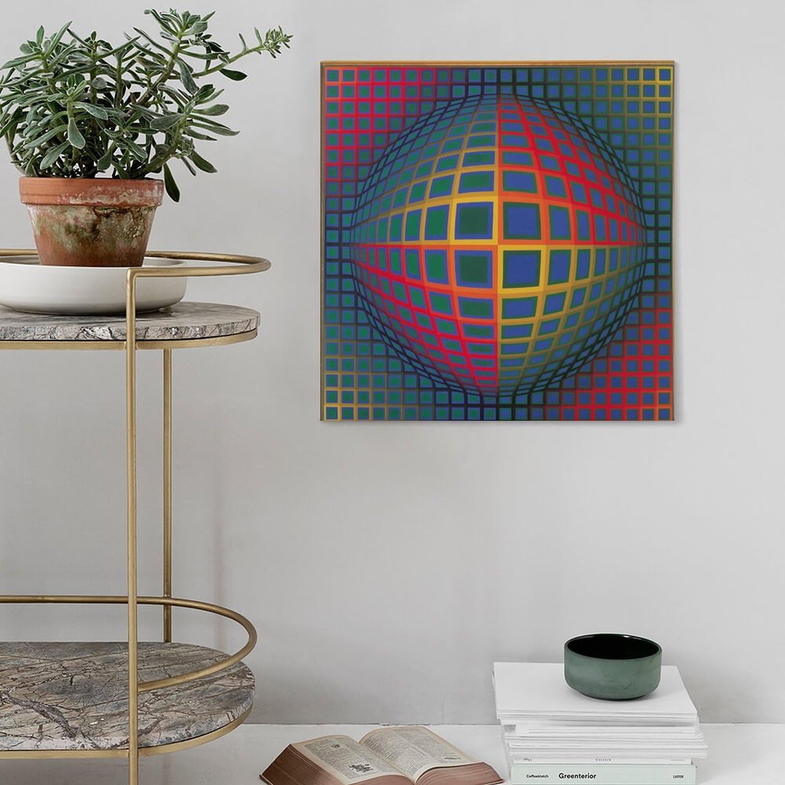 Amazon.com: QINGYUAN Victor Vasarely Vega Nor 1969 Poster