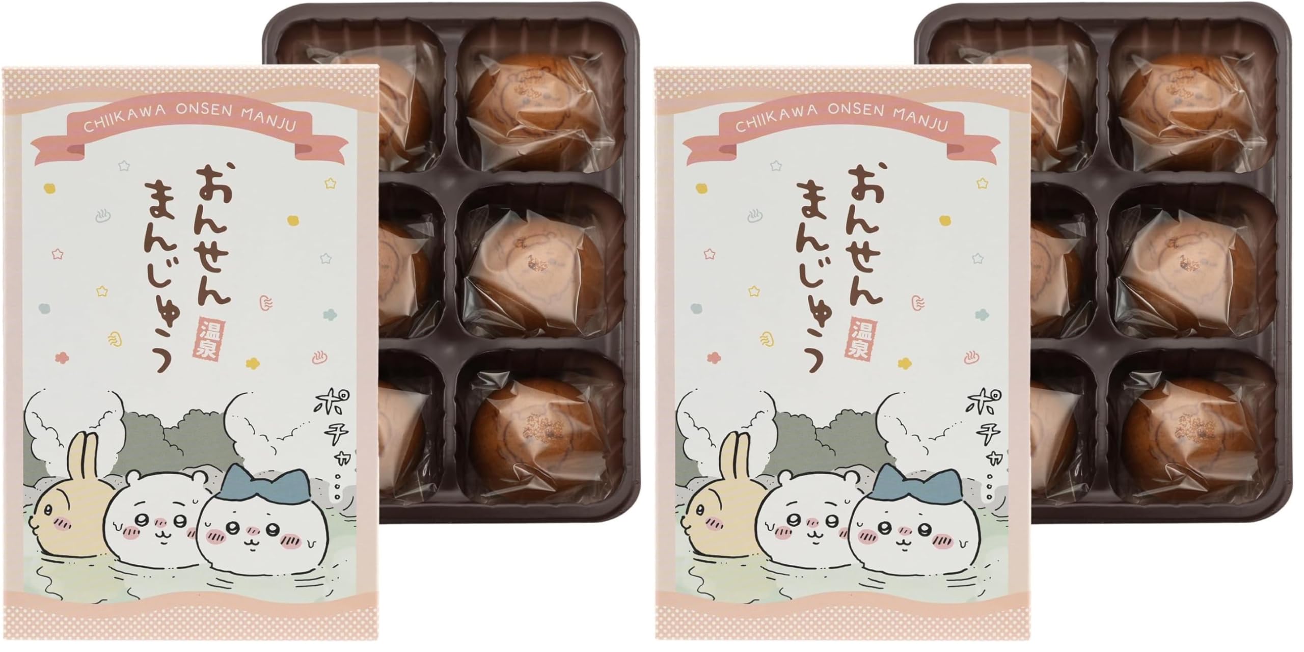 Amazon.co.jp: 長登屋 ナガトヤ ちいかわ温泉まんじゅう 6個入 (× 2