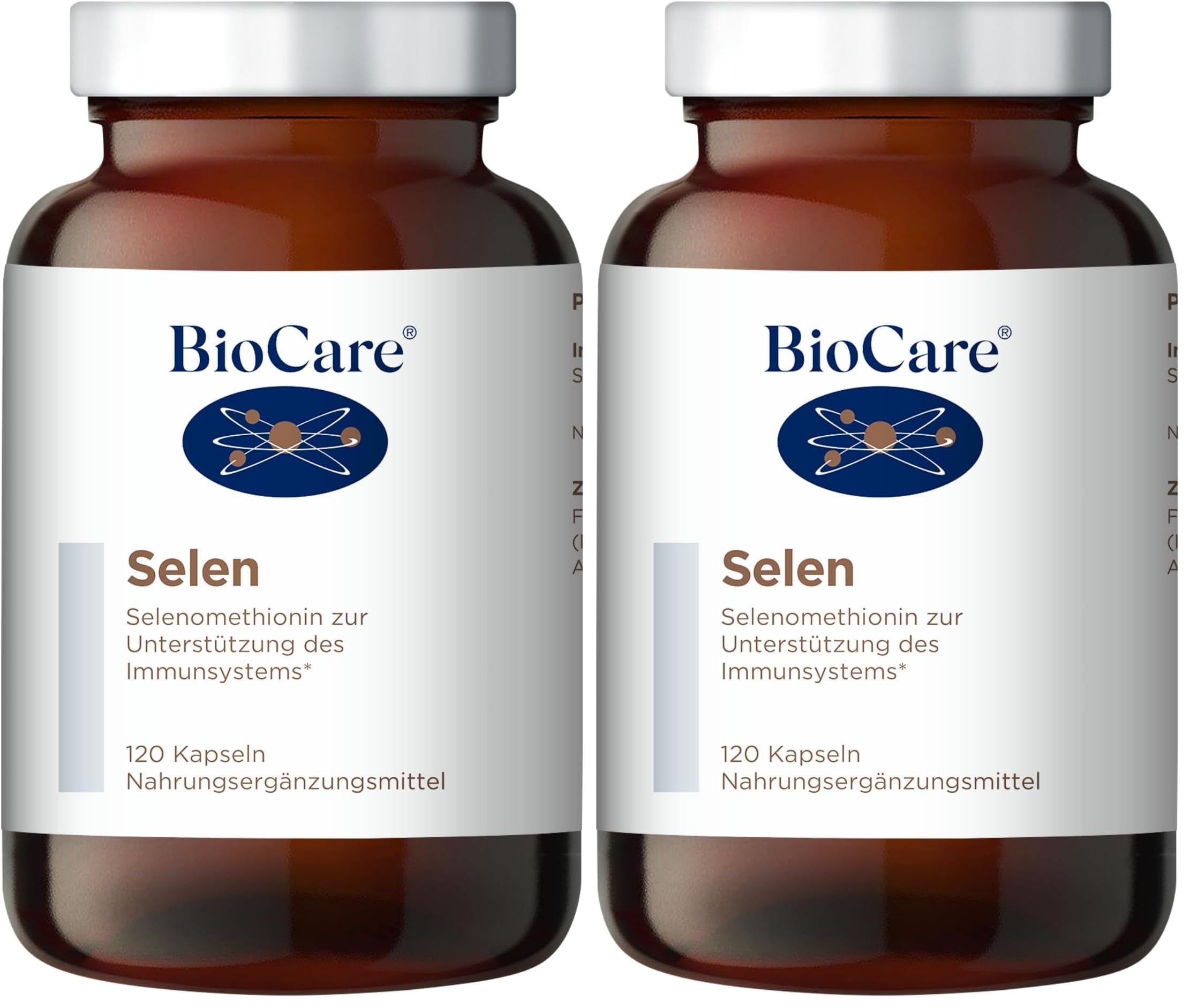 BioCare Selen - Selenomethionin für Immun- & Antioxidant-Unterstützung - 120 Kapseln (Packung mit 2)