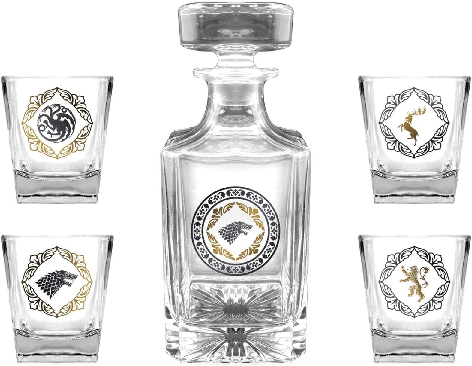 Game Of Thrones Premium Decanter Set - with 4 Tumbler