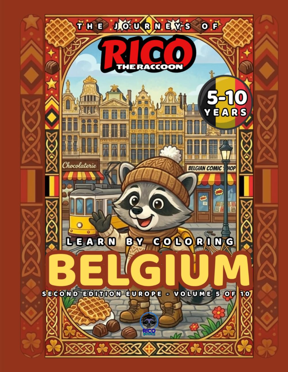 The Journeys of Rico the Raccoon – Belgium | Chocolate, Comics & Coloring Fun