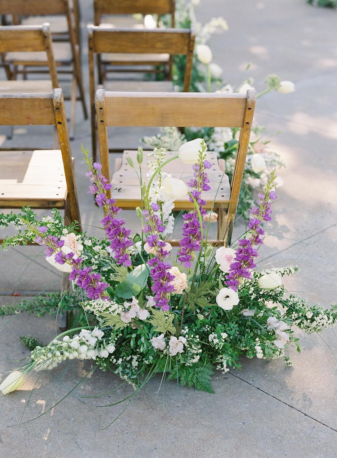 Purple Delphinium Artificial Flowers 6PCS 40.55" Long Stem Silk Larkspur Snapdragon Flowers for Tall Vase for Home Wedding Table Decor(Purple)