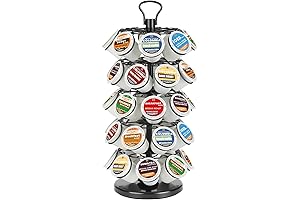 K-Cup Carousel Holder with 40-Pod Capacity for Kitchen Counter