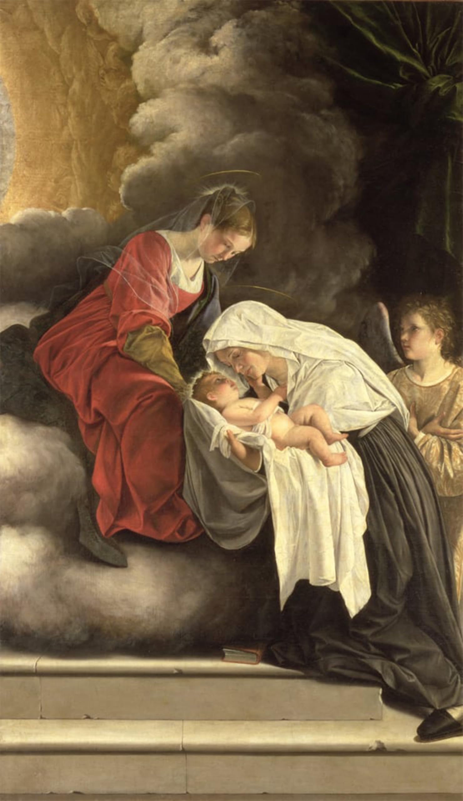 SERENDIPITP Aesthetic Poster Photo Wall Print Retro Picture Lady and Child with St Frances by Orazio Gentileschi Modern Wall Artwork for Home Decor 60x90cm