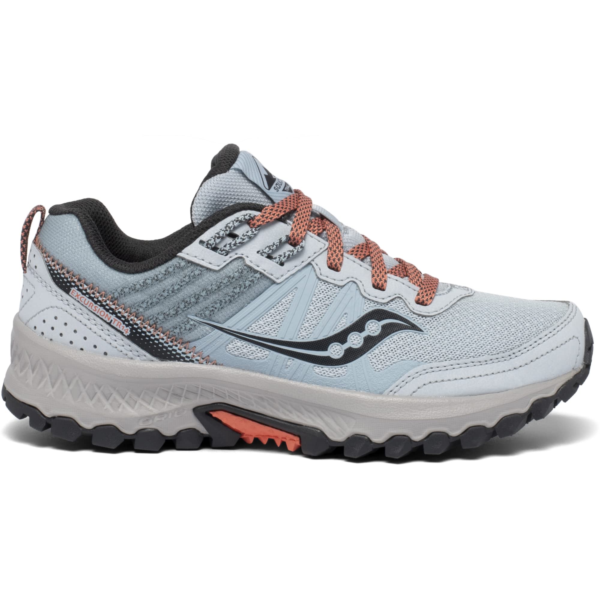 Saucony Women's Excursion TR14 Trail Running Shoe, Sky | Coral, 9