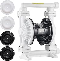 Vista 11 de VEVOR Bomba neumática de doble diafragma, 4.4 GPM, bomba neumática de transferencia de aceite residual de entrada y salida de 1-1/2 pulgadas, máximo