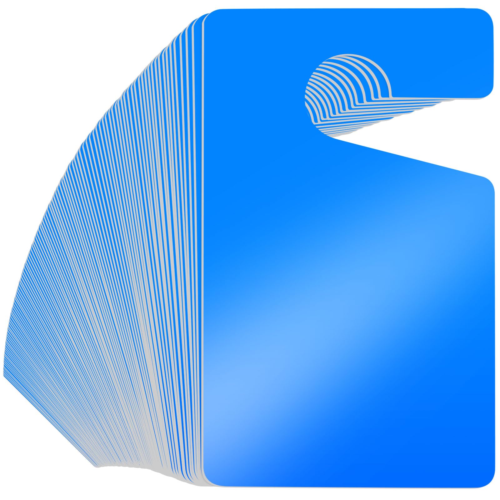 Vicenpal 100 Pack Blank Parking Permit Hang Tag Parking Placards Hang Tag 3 x 5 Inch for Car Rear View Mirror(Blue)