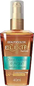 E.lixir Óleo Exóticos e Argan - Nutrição Intensa e Proteção Contra Danos - BEAUTYCOLOR - 40ml