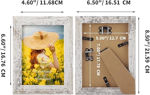 Miniatura 6 de PETAFLOP Paquete de portarretratos de 5 x 7 y espejo de longitud completa