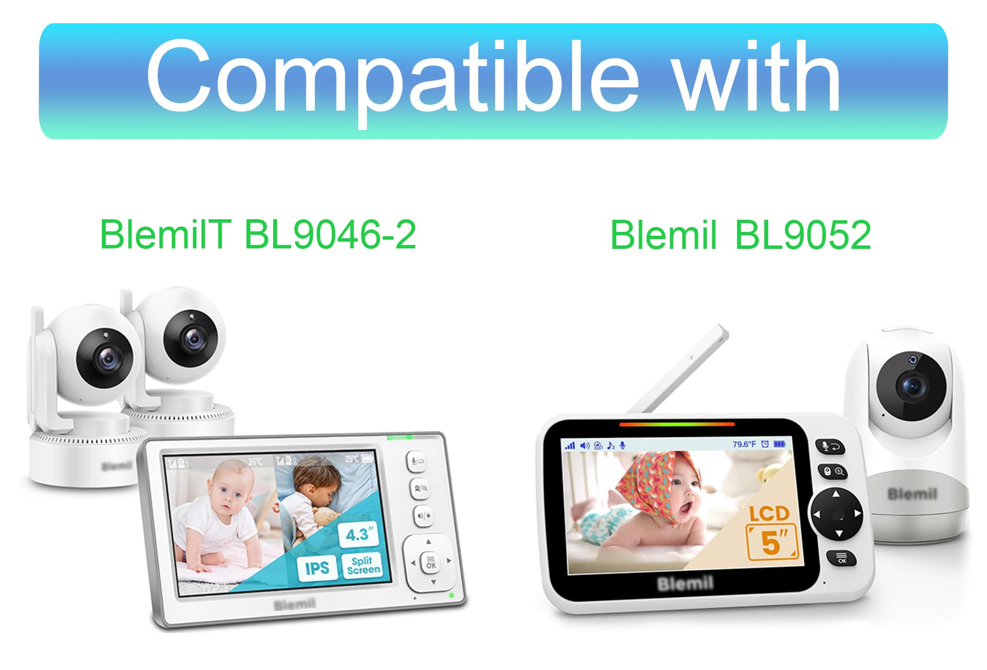 LEFXMOPHY Charger for Blemil Baby BL9052 BL9052-2 BL9046-2 Baby Monitor Power Supply with 5ft Power Cord