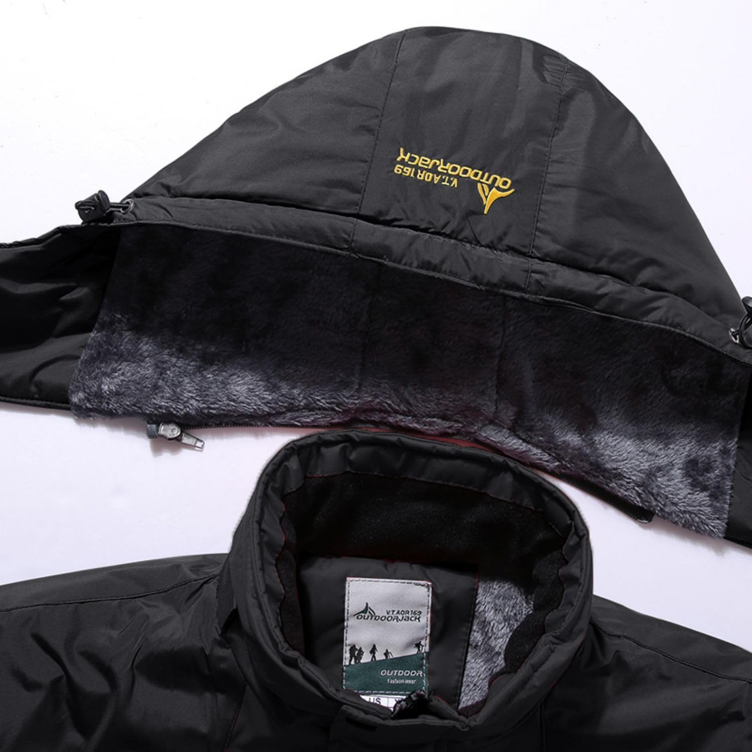 BenBoy Donna Giacca da Sci Impermeabile Giacca invernale Antivento Cappotto con Pile Caldo con Cappuccio Escursionismo Montagna Cappotto da Snowboard