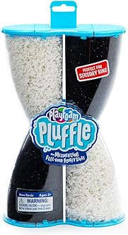 Educational Insights Pluffle® Black & White 2-Pack - Sensory Bin Foam Set, No Mess Alternative to Sand Toys & Slime for Toddlers, Fun Sensory Table Filler for Home or Classroom, Gift for Kids Ages 3+