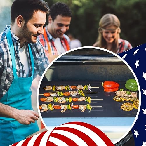 Miniatura 5 de Cooks Innovations HECHO EN ESTADOS UNIDOS Tapete Protector de Horno Antiadherente - Forros de Rejilla de Horno Antiadherentes de Servicio Pesado