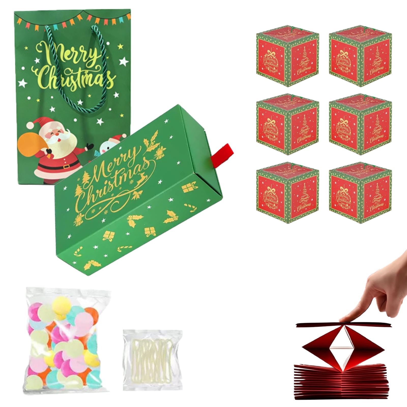 6/10/16/20-Piece DIY Folding Bouncing Pop-Up Explosion Gift Box Set