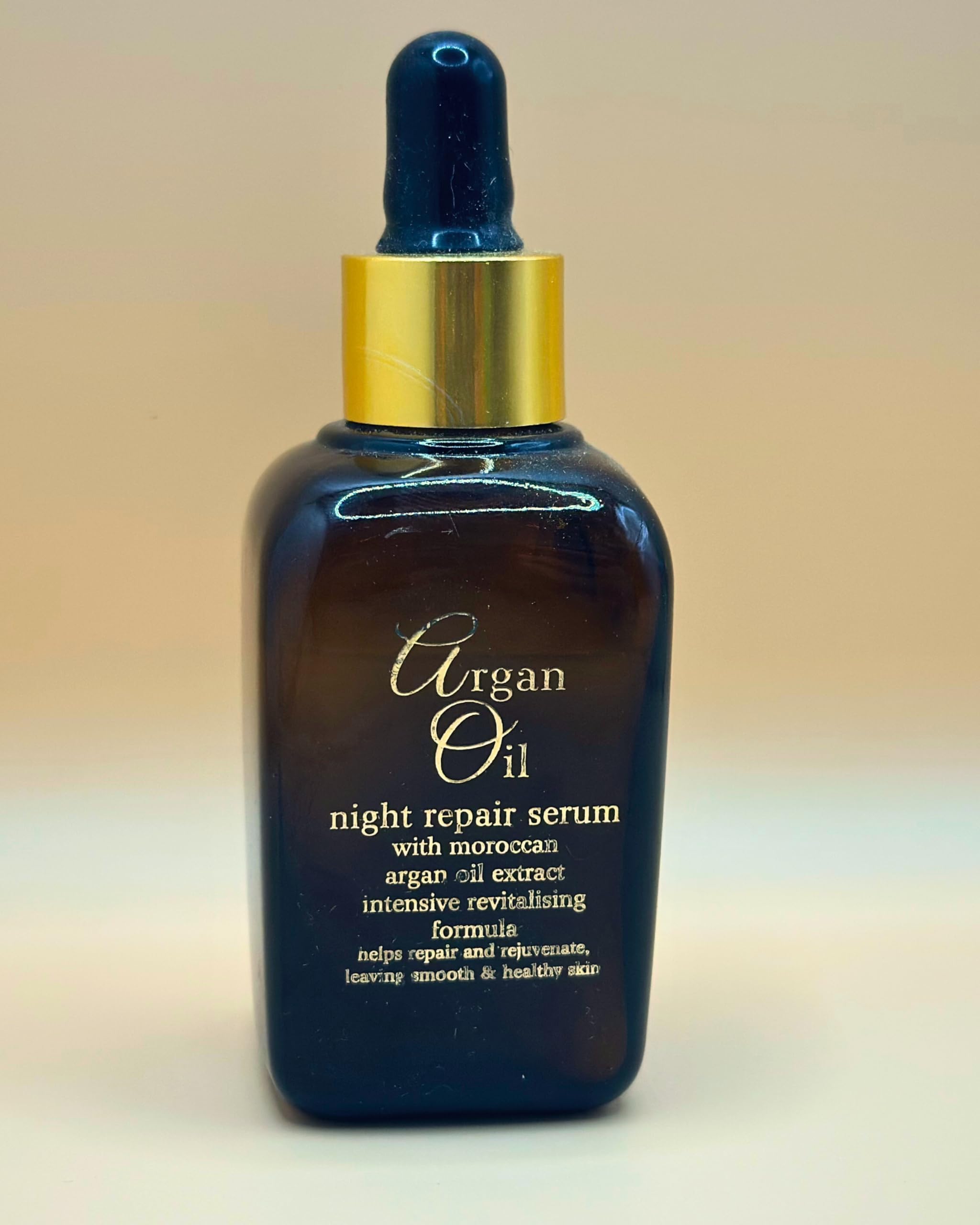 Xpel Argan Oil Night Repair Serum Intensive Revitalising Formula with Moroccan Argan Oil, Lecithin, Brightening, Dark Spots, Wrinkles, Fine Lines for a Youthful Glow Skin for Men & Women 50 ml