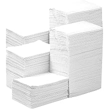 JMU Dental Bibs 500, White Dental Bibs Disposable, 3-Ply Tattoo Bibs 13" x 18"