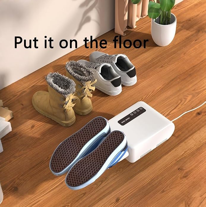 Secador eléctrico de calzado montado en pared con panel digital miniatura 5