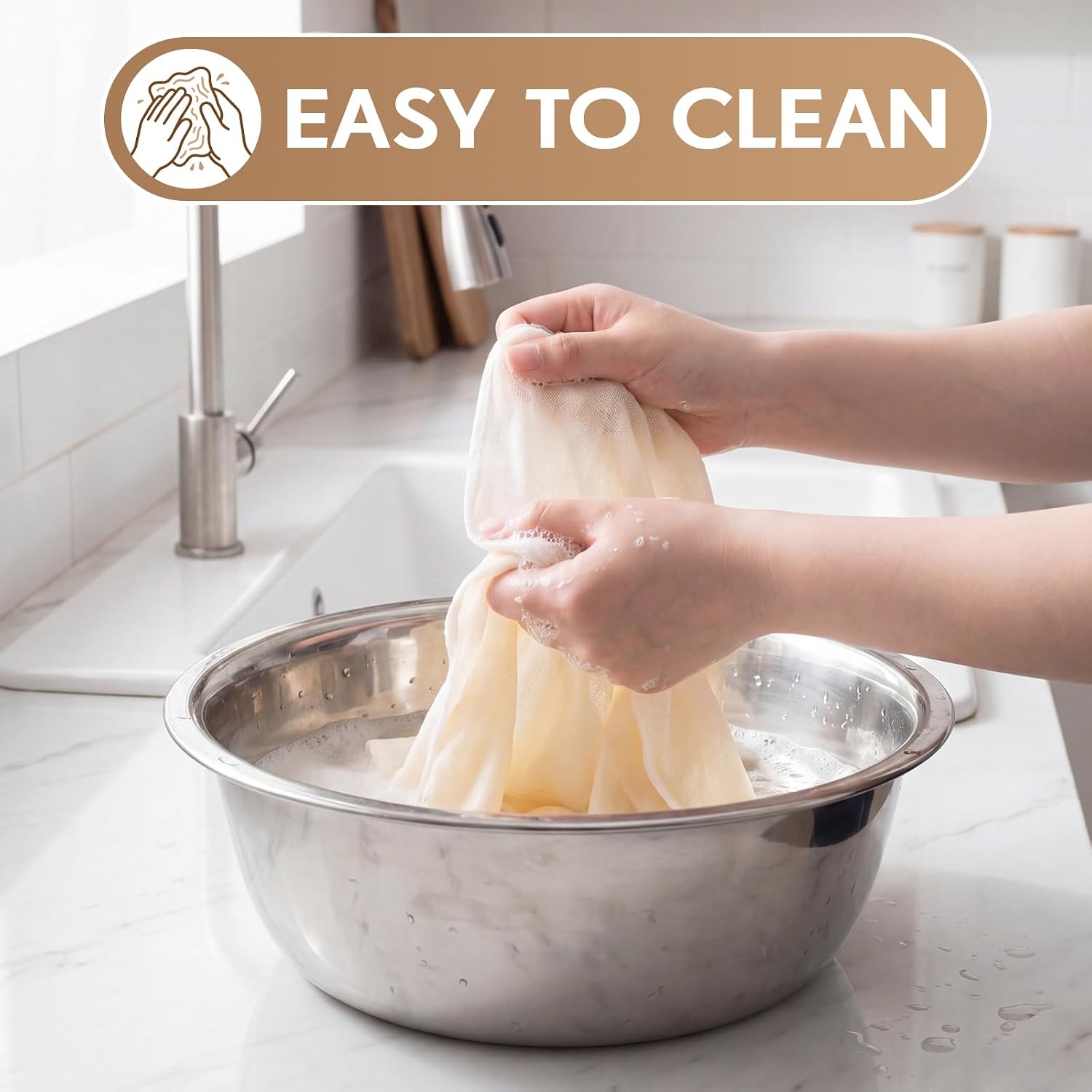 8 Pcs 43" x 43" Sushi Rice Cooking Net Non Stick Rice Cooker Napkin Reusable Cooking Steam Cloth Mat for Home, Restaurant, Camping, Commercial Cooker Accessories