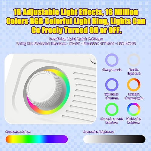 Miniatura 6 de R36T - Consola de juegos retro, pantalla IPS de 3.5 pulgadas, inspirada en CRT, consola de juegos portátil con más de 18000 juegos clásicos,