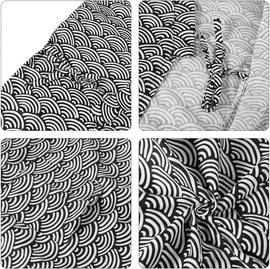 Ibluelover Kimono Robe for Men and Women Cotton Khan Steamed Bathrobe Yukata Japanese Spa Pajamas Sleepwear Nightgown Clothes - Image 4