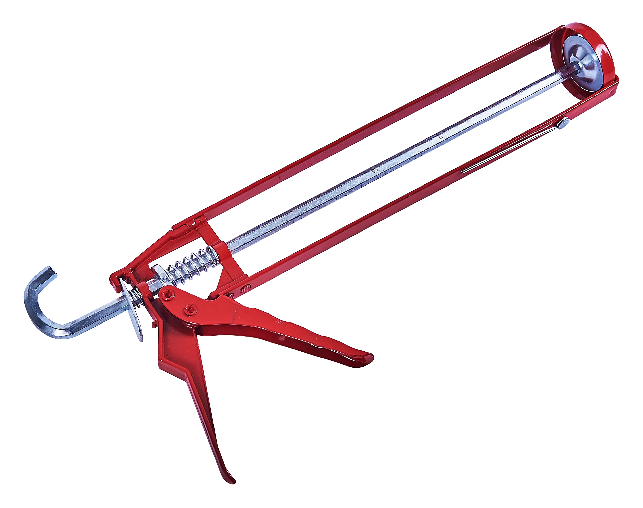 Amtech Transparent – Heavy Duty Caulking Gun, Powder-Coated Steel Frame, Cast Aluminium Handle, For Standard Sealant & Adhesive Cartridges – 11In