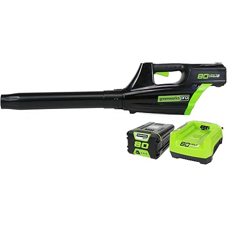 Greenworks Pro 80V Cordless Brushless Axial Blower, 2.0Ah Battery and Rapid Charger Included