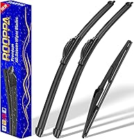 Vista 14 de 3 limpiaparabrisas de repuesto, repuesto de equipo original, para vehículos, 26 pulgadas, 20 pulgadas y 13 pulgadas, juego de 3