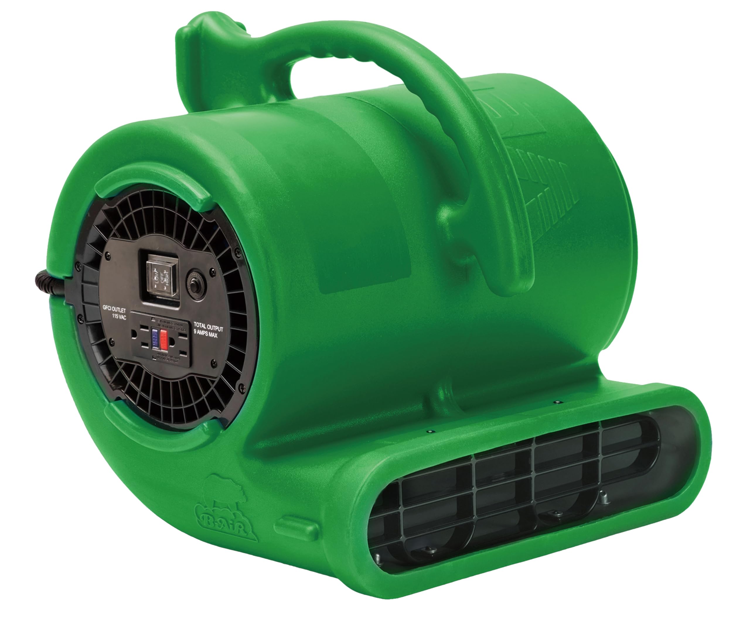 B-Air 1/4 HP Low Profile Air Mover For Water Damage Restoration Carpet Dryer Floor Blower Fan In Blue Ba Vl 25 Bl