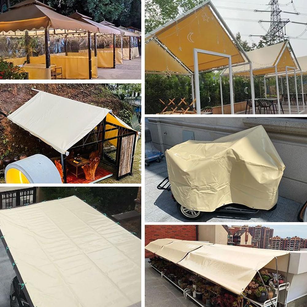 Lonas Impermeables Exterior, Lona Sombra 500g/㎡ 6m*10m