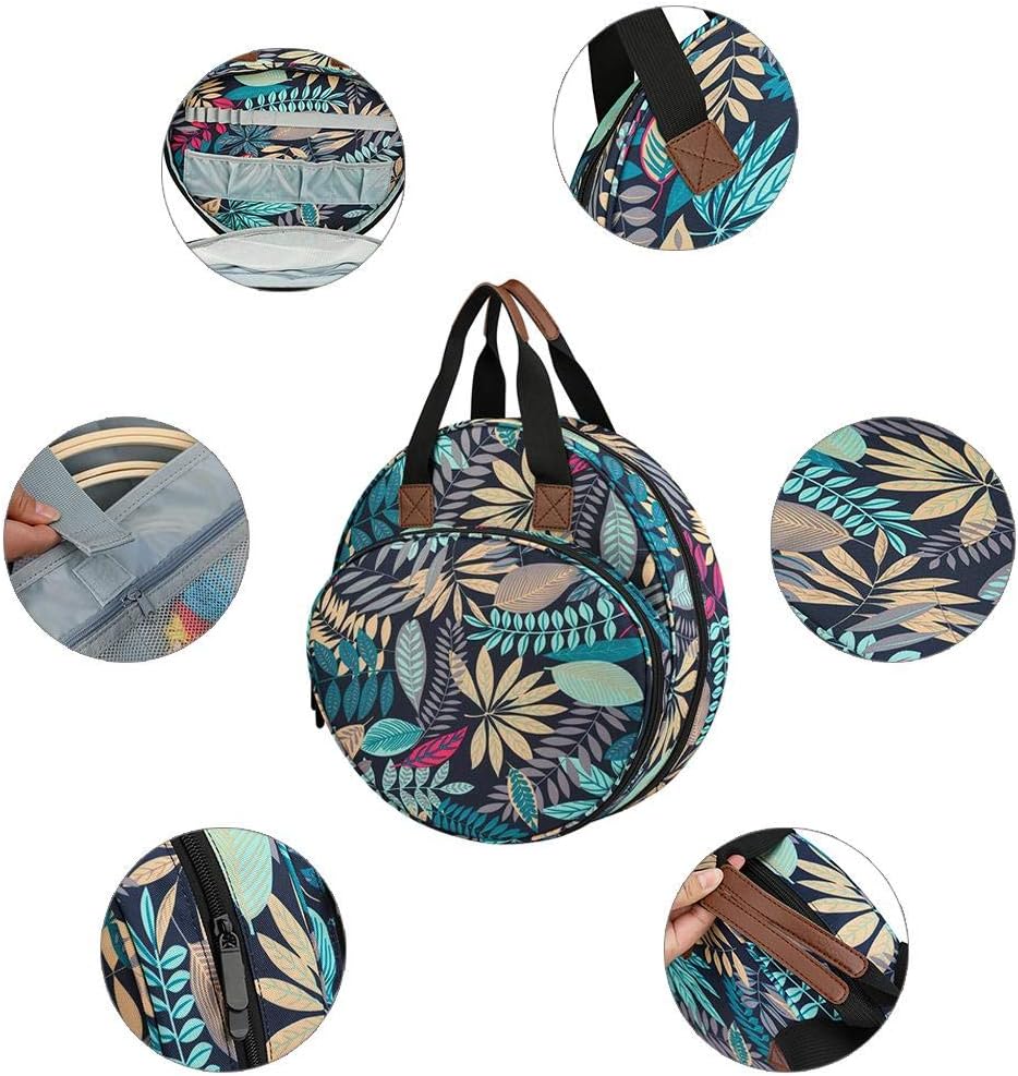 Embroidery Tool Storage Bag, Robust 600D Oxford Cloth, Great Organizers for Embroidery Enthusiasts, for Embroidery Project and Cross Stitch Tools Kits ()