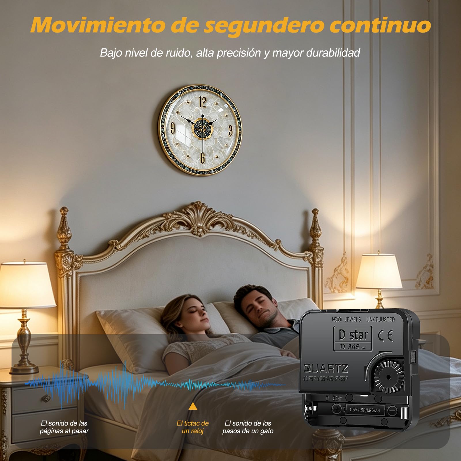 Ergocar Reloj De Pared Conchas Naturales Reloj Creativo Pared Silencioso Y Sin Garrapatas, Adecuado para Decorar Salas Estar, Salas Entrada, Habitaciones Y Salas Conferencias