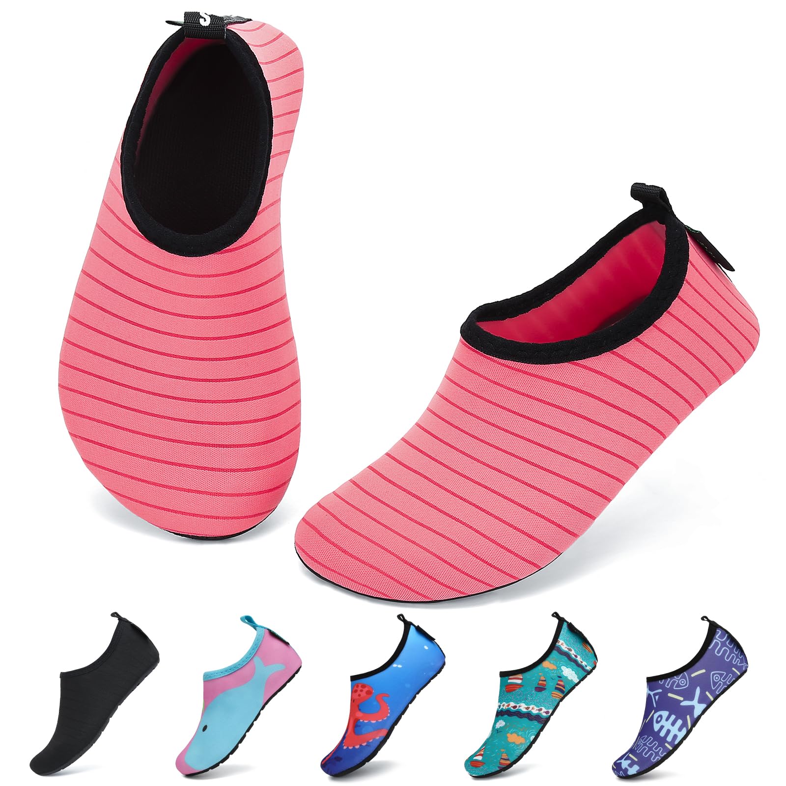 SAGUARO Kinder Badeschuhe Leicht Weich rutschfest Hausschuhe