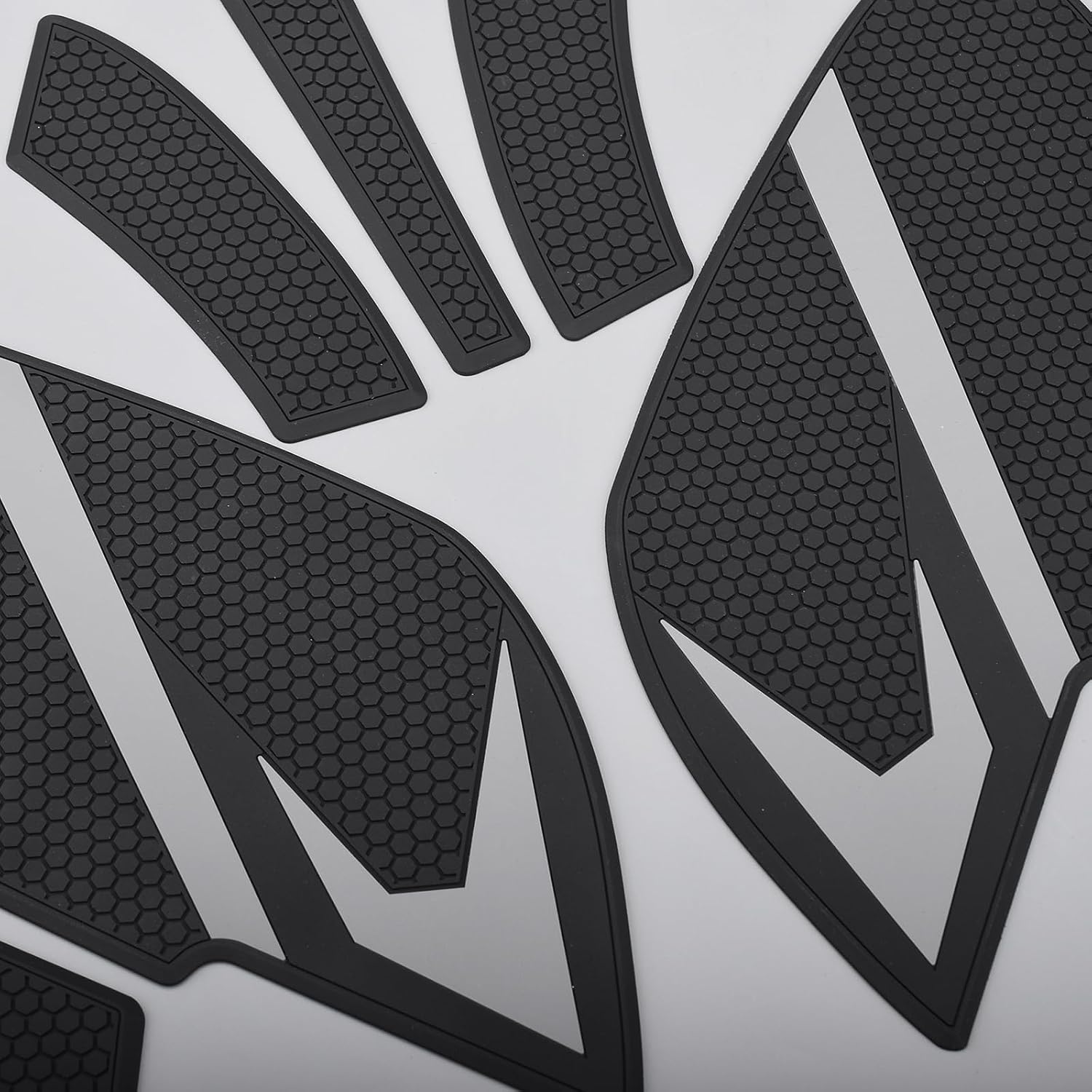 for Daytona 660 Fuel Tank Traction Pad Side Gas Knee Grip Protective Sticker Protector (for Triumph Vehicle) (Gray)