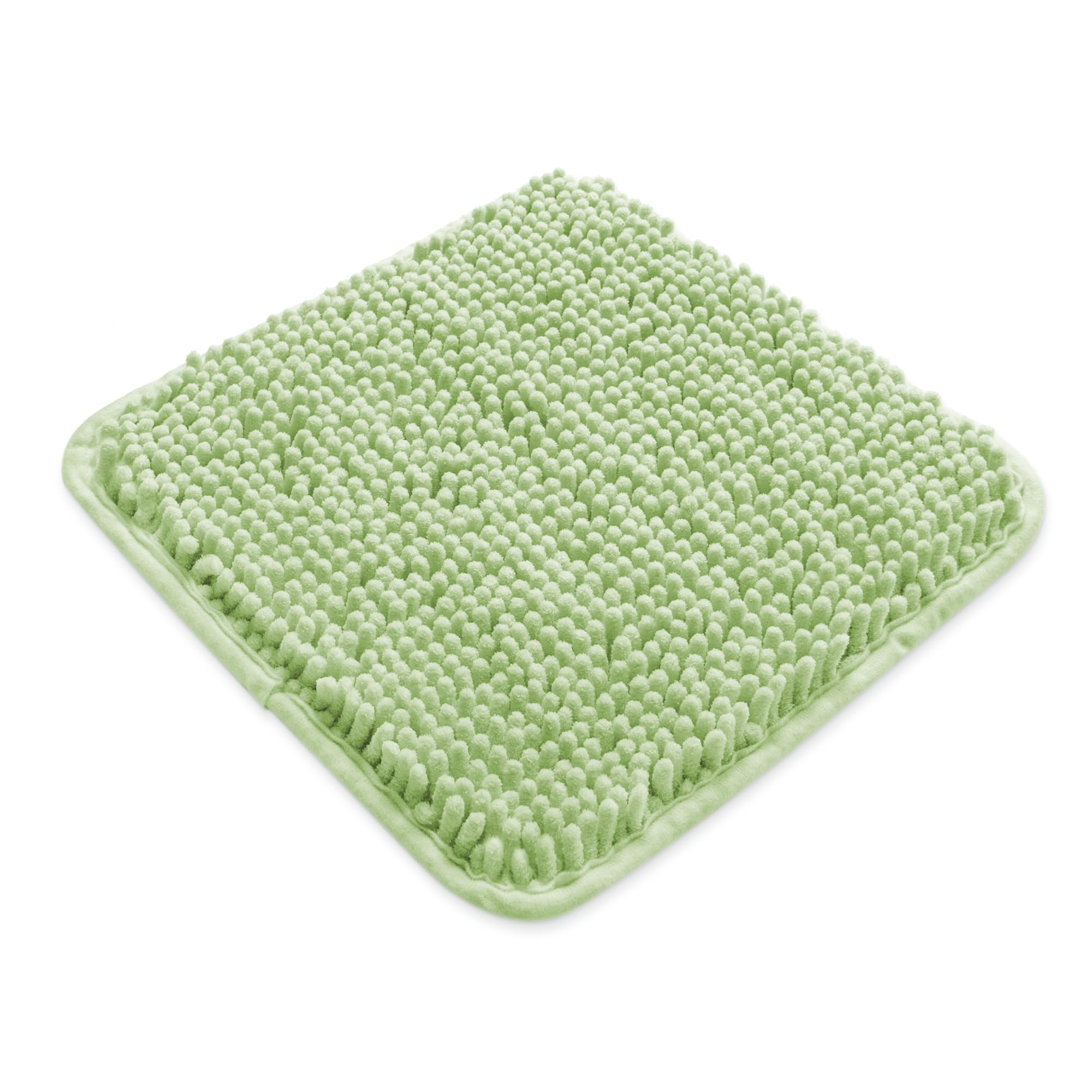 Yeaban Mini Bathroom Rugs 12"x12" – Chenille Bath Mats | Absorbent and Washable Bath Rug Non-Slip, Plush and Soft Rugs for Bathroom, Shower, Sink(Seafoam Green) — image 1