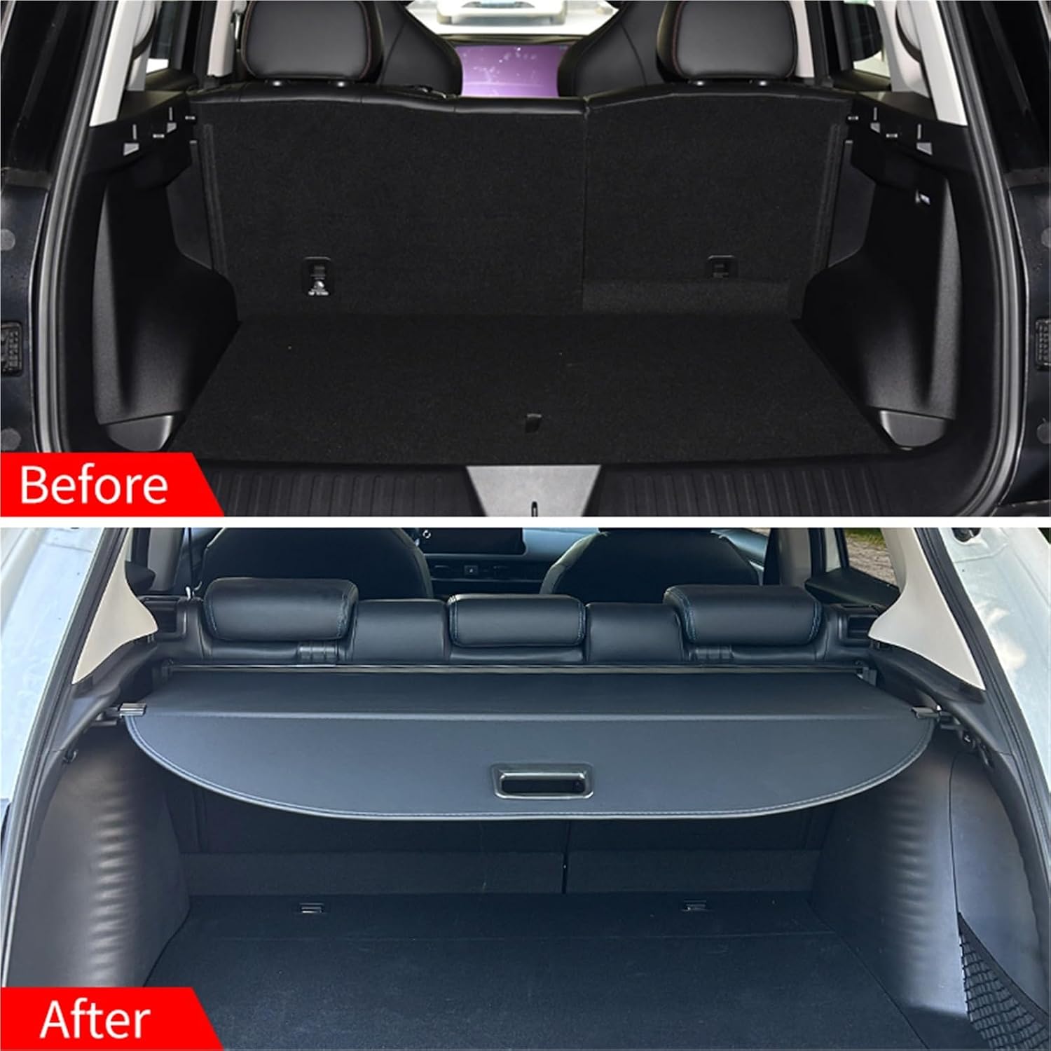 for HAVAL H3 X-Dog 2021 2022 Retractable Trunk Cargo Cover Privacy Rear Trunk Shielding Shade Auto Accessories(Carbon Fiber)