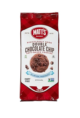Miniatura 5 de Matt's Bakery Galletas con chispas de chocolate | Horneadas suaves, sin OMG, ingredientes totalmente naturales; paquete individual de galletas (10.5