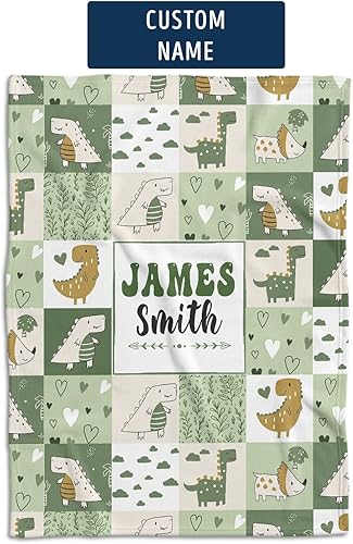 Miniatura 4 de Mantas de bebé personalizadas para niños, manta de bebé de dinosaurio, manta de dinosaurio bebé, manta de bebé personalizada, manta de bebé verde,