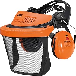 3M PELTOR G5V5CH51 G500 Gesichtsschutz und Gehörschutzkombination, Orange,36