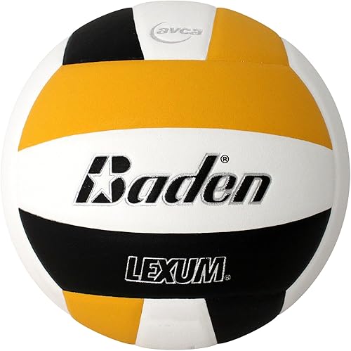 Baden - Lexum - Microfibra compuesta de alta calidad  Balón de voleibol oficial para interiores de la escuela secundaria  13U a 18U  Tamaño oficial